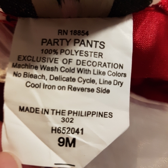 Rare Editions girls size 9 months romper red velvety, vintage style holiday wear - Picture 6 of 7